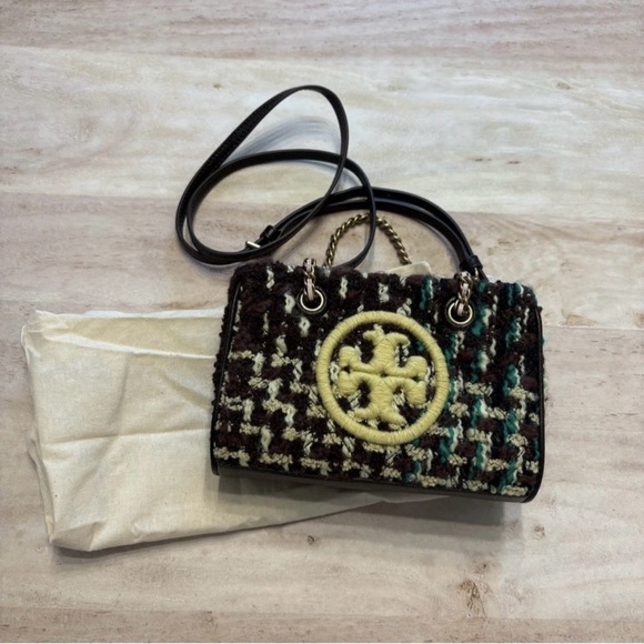 Tory Burch Handbags - TORY BURCH Fleming Soft Tweed Mini Chain Tote Bag